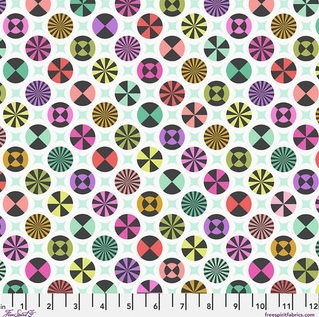 Tula Pink Taffy in Sugarrush | Prince Charming Déjà Vu | FreeSpirit Cotton |  Quilting Fabric by the Half Yard